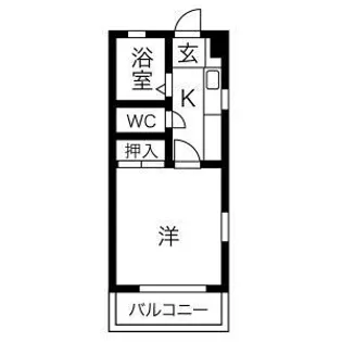 CIEL荒子川【301号室】の間取り