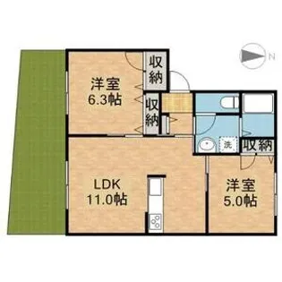 メゾン・ド・ショパン【103号室】の間取り