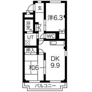フォレストサイドK-Ⅰ【101号室】の間取り