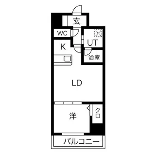 ロイジェント日吉Ⅱ【518号室】の間取り