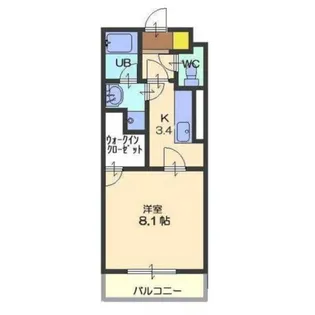 エクスナイズ【3階】の間取り