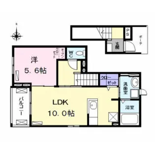 ノバ Ⅲ【2階】の間取り