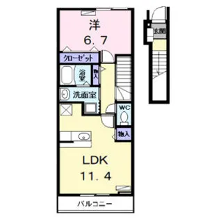 ネオブライト【2階】の間取り