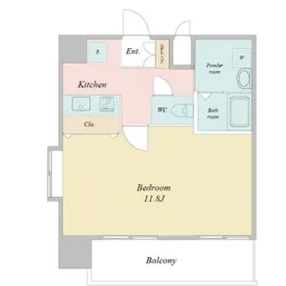 クレシェール大須【0808号室】の間取り