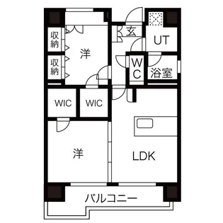C.P.Pure1608【1202号室】の間取り