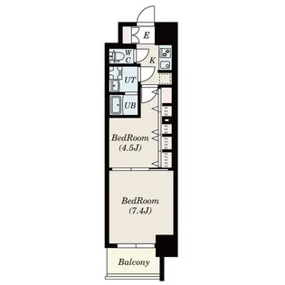 S-RESIDENCE六番町【7階】の間取り