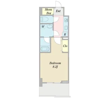 レジデンスSUN.K(レジデンスサンケー)【0704号室】の間取り