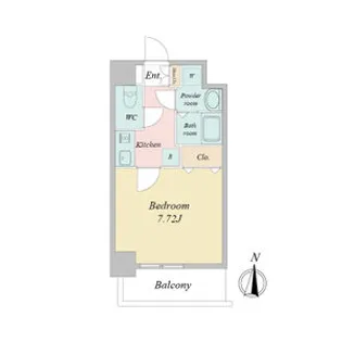 プレイズシード瑞穂通【0803号室】の間取り