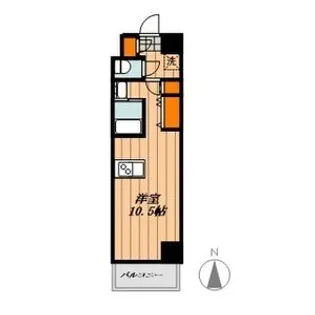 エルミタージュ名駅西【502号室】の間取り