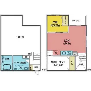 Prendre吹上【2階】の間取り