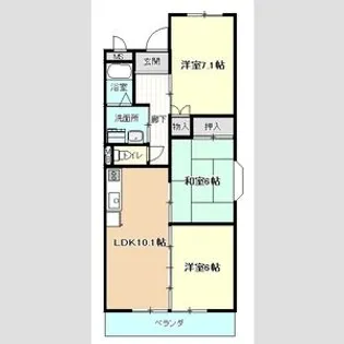 メゾンルミエール【3階】の間取り