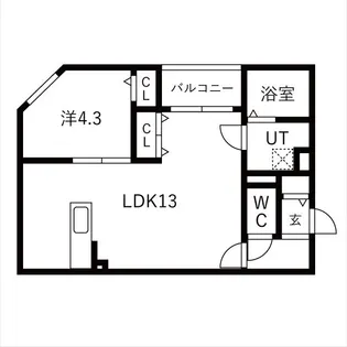 NAGOYA the NORTHGATE【201号室】の間取り
