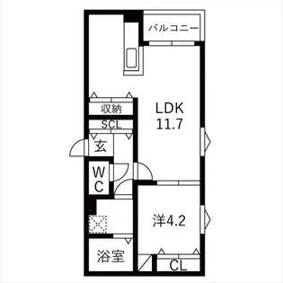NAGOYA the NORTHGATE【303号室】の間取り
