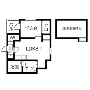 ハーモニーテラス千種II【102【通常プラン】号室】の間取り