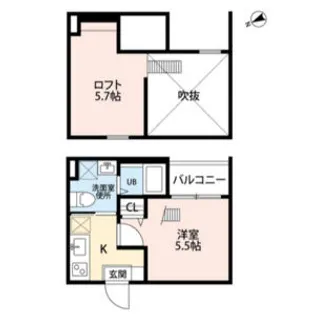 リヴェール鶴里【201【0部屋】号室】の間取り