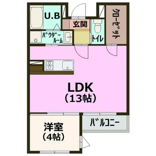 ロイヤルグレイス28【1階】の間取り