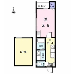 アビー・ロード【1階】の間取り