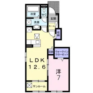 グリーン・ノアⅠ【1階】の間取り