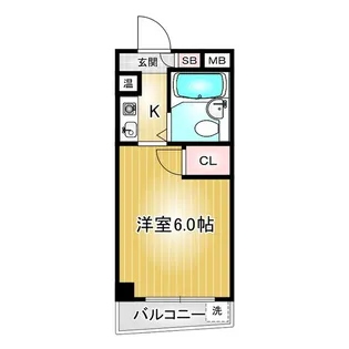 第100プロスパービル【405号室】の間取り