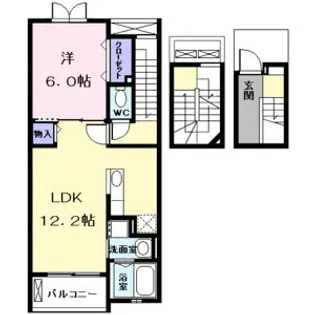 ベルドゥーラ【3階】の間取り