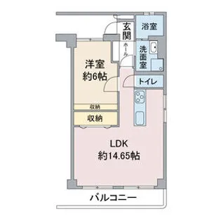 マンションわくら【31C号室】の間取り
