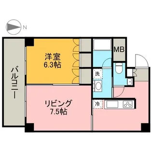 TACHIBANA BOX24【7階】の間取り