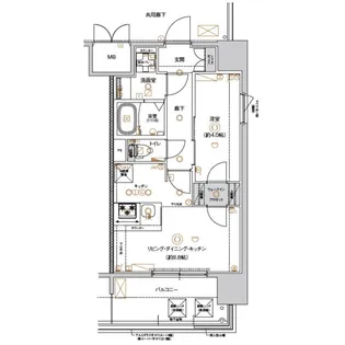 CREST TAPP平安通【1001号室】の間取り