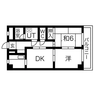藤二番館【203号室】の間取り