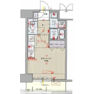 パルティール金山【8階】の間取り