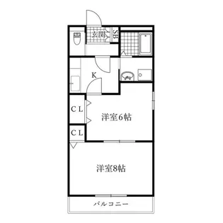 リハイムキャナル【1階】の間取り