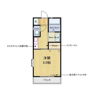 ハイム船橋B棟【301号室】の間取り