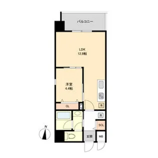 S-FORT名駅南五丁目【3階】の間取り