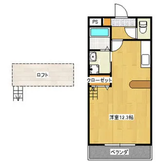 サニーフラット瑞穂【2階】の間取り