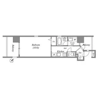 パラッツォ・スペチアーレ【8階】の間取り