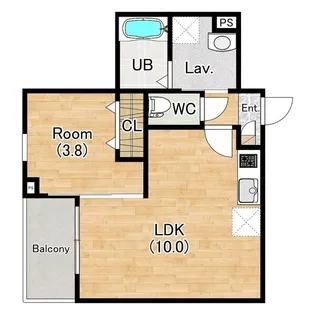 ジーメゾン北名古屋徳重ミソーレ【0305号室】の間取り