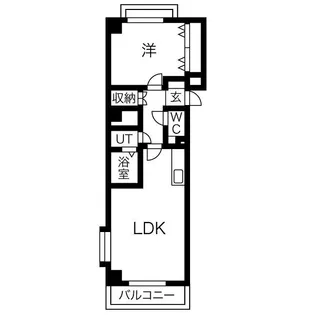 ワイズタワー徳川【903号室】の間取り