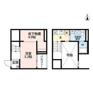 セストチッタ六番町(セストチッタロクバンチョウ【1階】の間取り