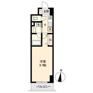 パークフラッツ新栄【0503号室】の間取り