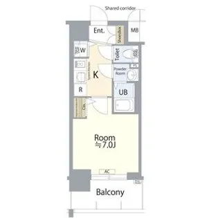 エスプレイス名古屋神宮前【703号室】の間取り