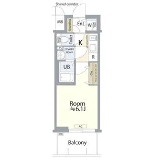 エスプレイス名古屋神宮前【804号室】の間取り