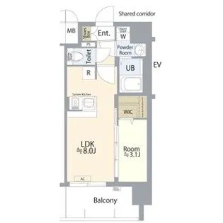 エスプレイス名古屋神宮前【307号室】の間取り