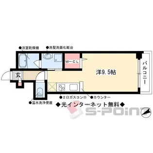 アクシア車道【2階】の間取り