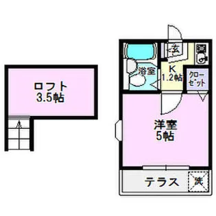 パレス海老山【1階】の間取り
