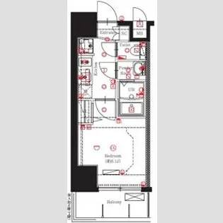 MAXIV名古屋【1301号室】の間取り