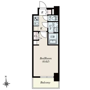 S-RESIDENCE尾頭橋beaute【6階】の間取り