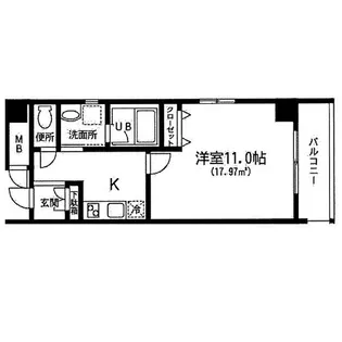 第15フクマルビル【901号室】の間取り