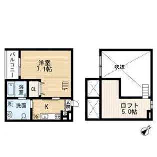 アルティプラーノ【101号室】の間取り