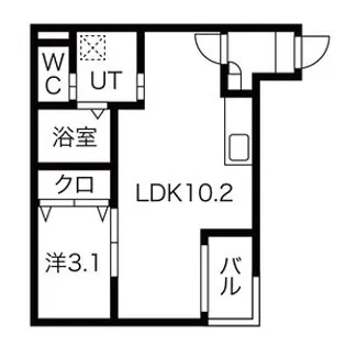 Warren nakashiotaⅥ【3階】の間取り