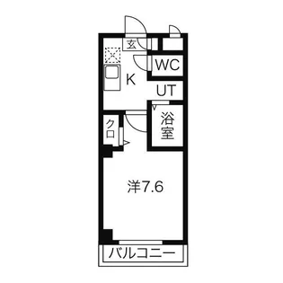 アミュズマン亀城【2階】の間取り