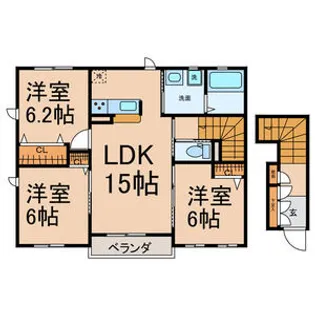 アーク川名【2階】の間取り